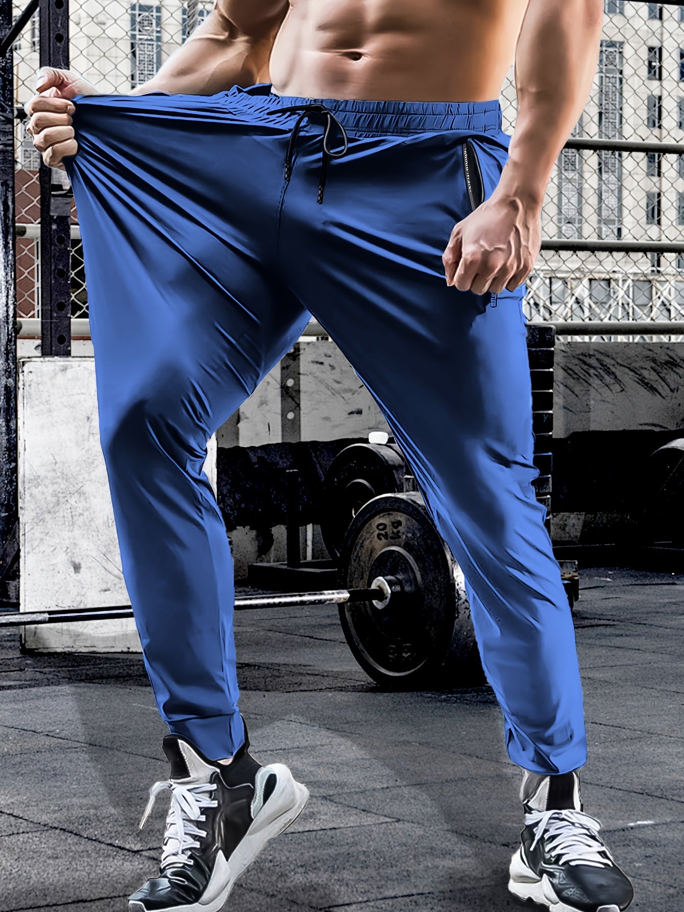 Hunter - Quick Dry High Stretch Sports Training Pants with Drawstring and Zipped Pockets for Men