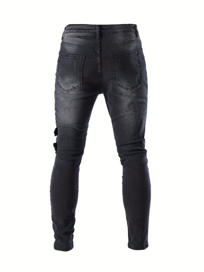 Alan – Men's Skinny Biker Jeans with Chic Street Style