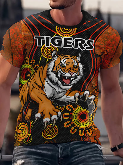 Nigel – Men's T-Shirt with Cool 3D Tiger Print