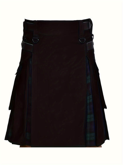 James – Men's Plaid Tartan Pleated Skirt