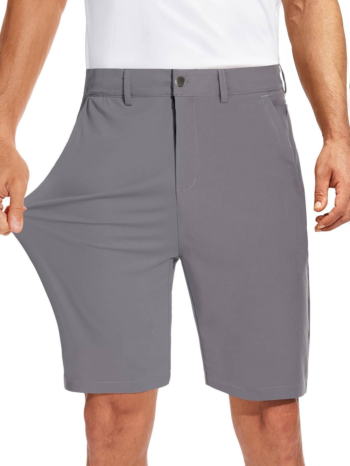 Richard - Quick-Dry Golf & Hiking Shorts with 4 Pockets and Invisible Zipper Detail for Men