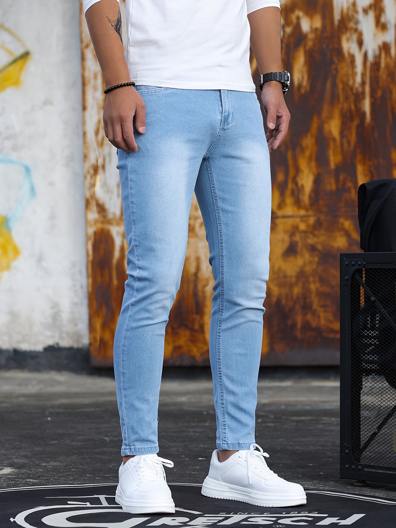 Dirk - Skinny Fit Stretch Denim Pants for Men