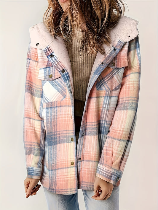 Dawn – Plaid Hooded Jacket for Women