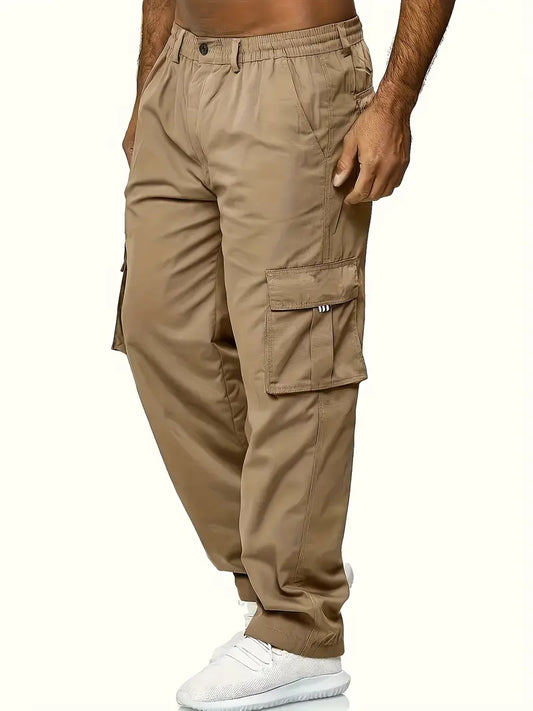 Tristan – Men's Solid Color Loose Fit Cargo Pants