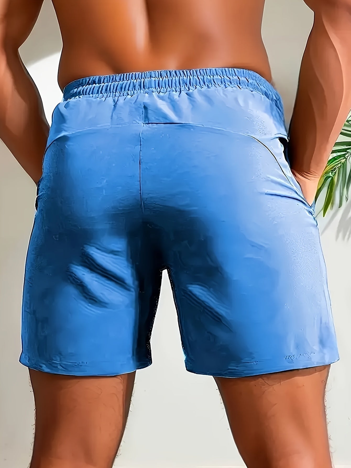 Gary - Sports Shorts with Pockets and Elastic Waist Drawstring for Men