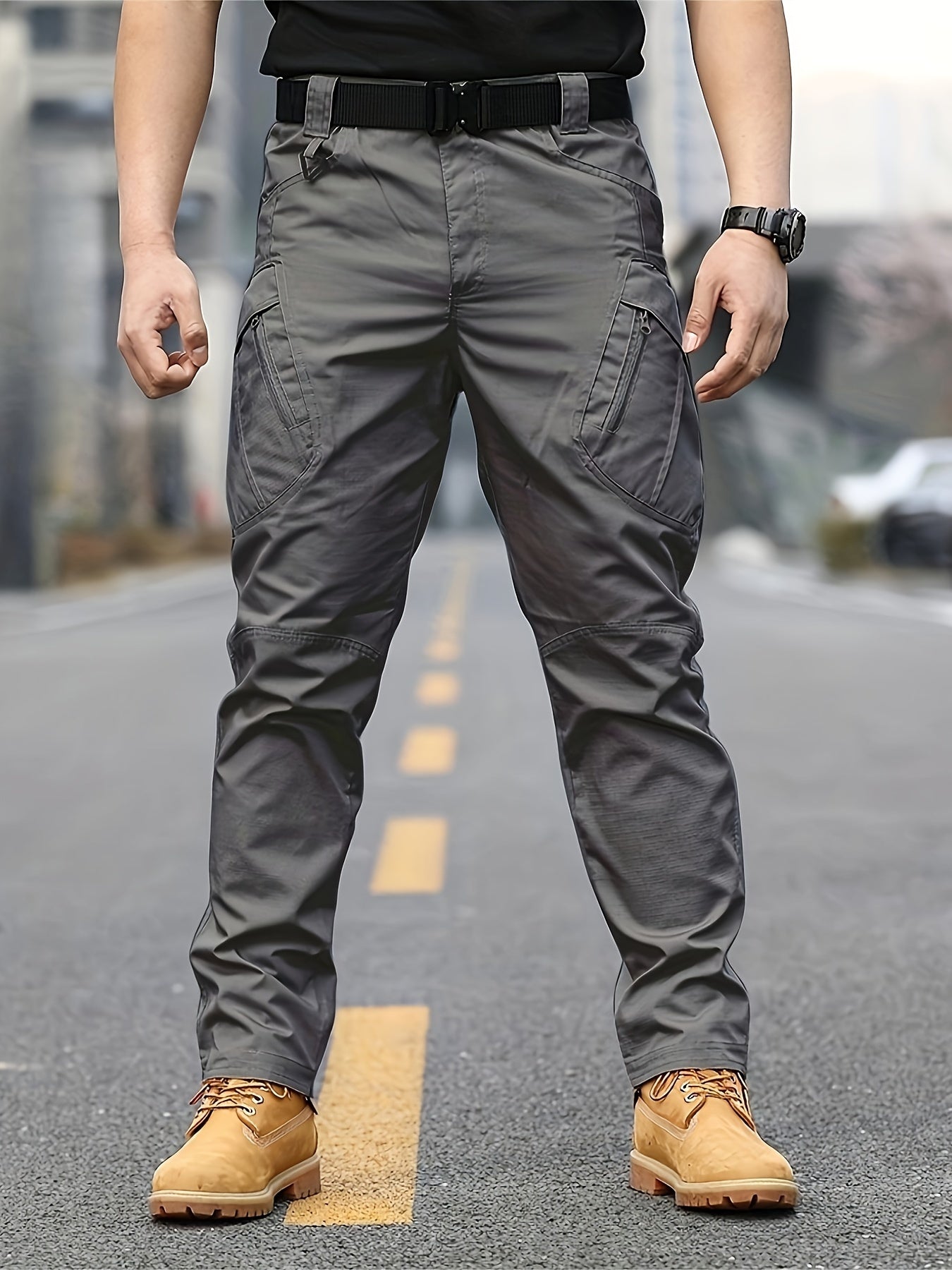 Glenn – Men's Casual Cargo Pants with Drawstrings