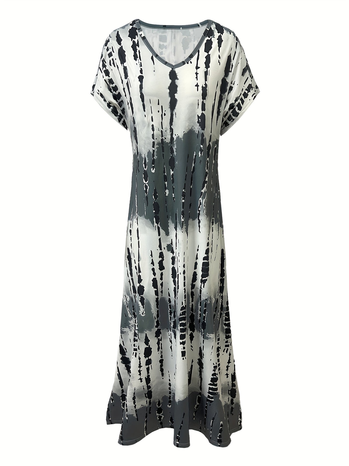 Lea - Tie Dye V-Neck Dress for Women