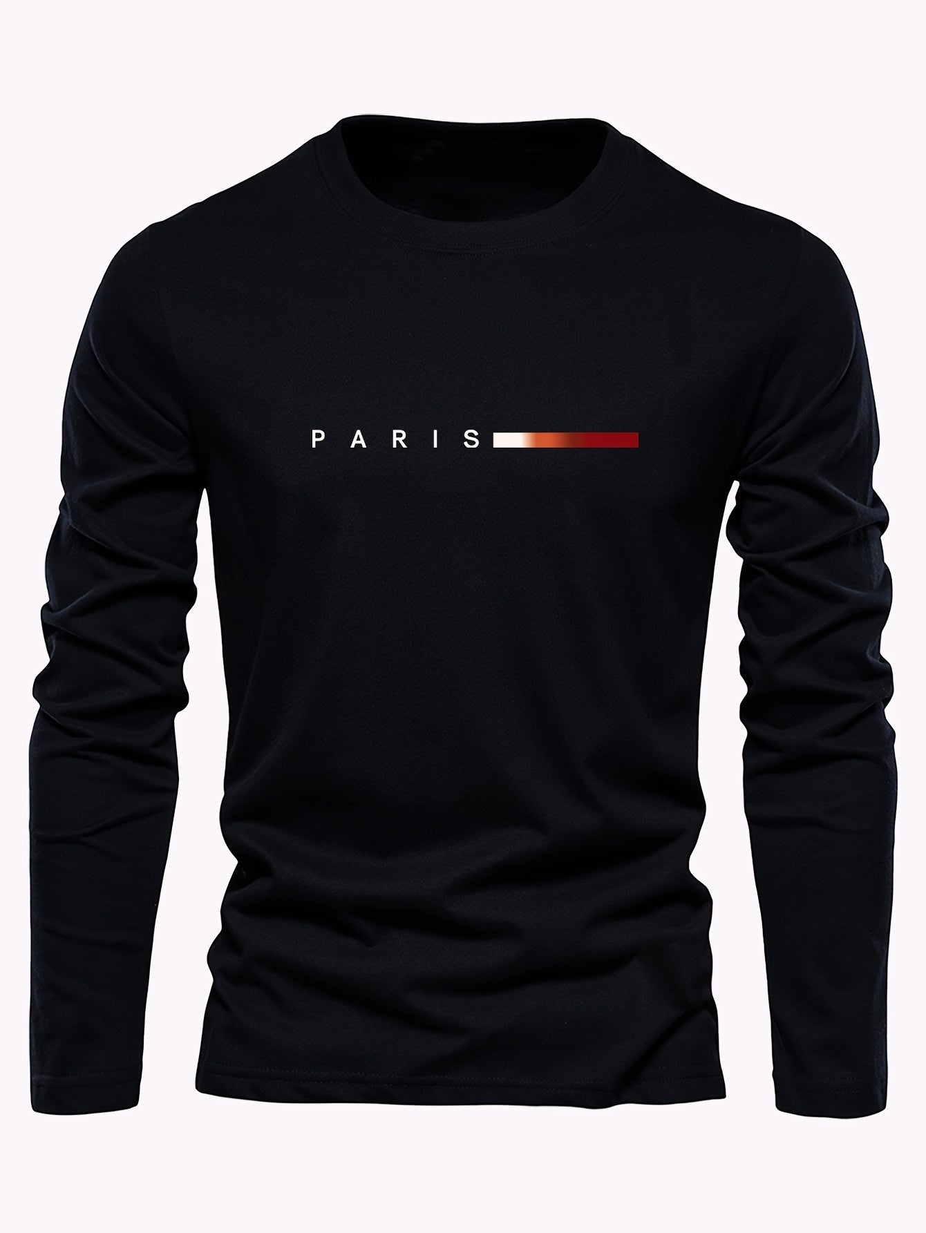 Sebastian -  3 pcs Casual Sweater with Crew Neck and Paris Print Design for Men