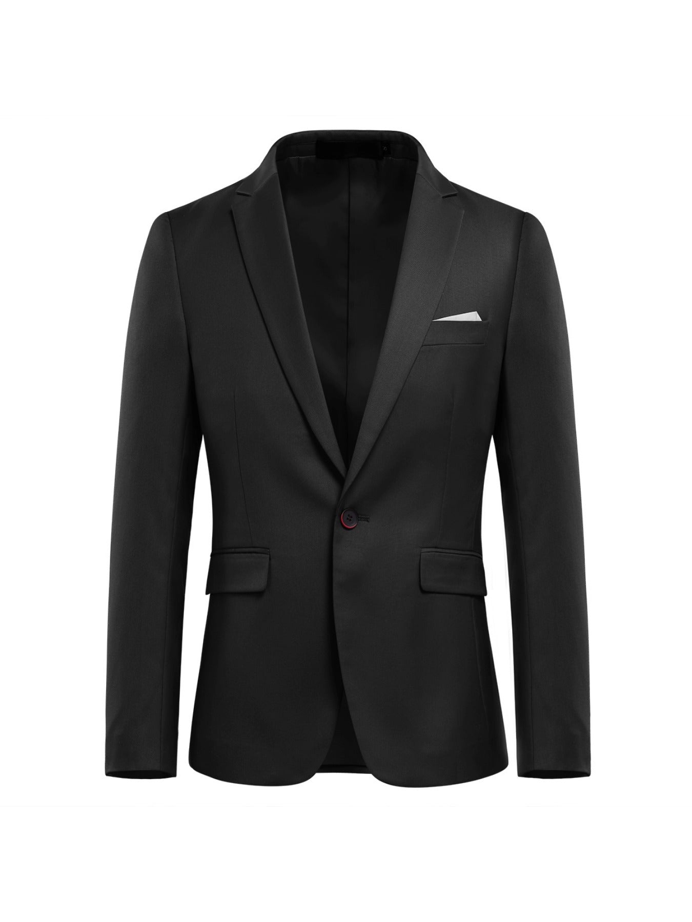 Vincent - 3pcs Formal Suit Set with One Button Lapel Suit Jacket and Classic Matching Vest and Pants for Men