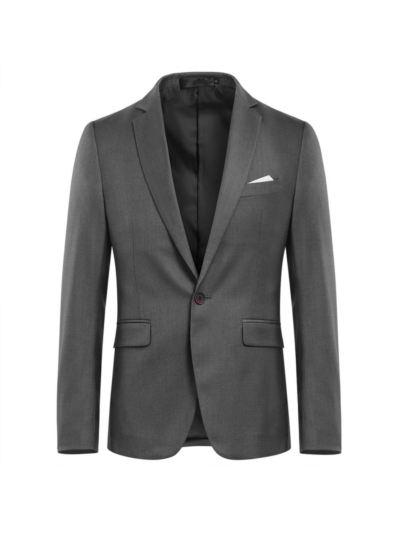 Vincent - 3pcs Formal Suit Set with One Button Lapel Suit Jacket and Classic Matching Vest and Pants for Men