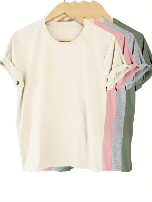 Sarah - Casual Crew Neck T-Shirt