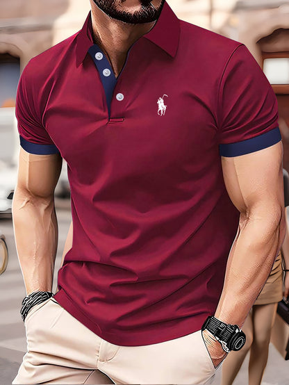 Jeppe - Casual Polo Shirt with Graphic Print for Men