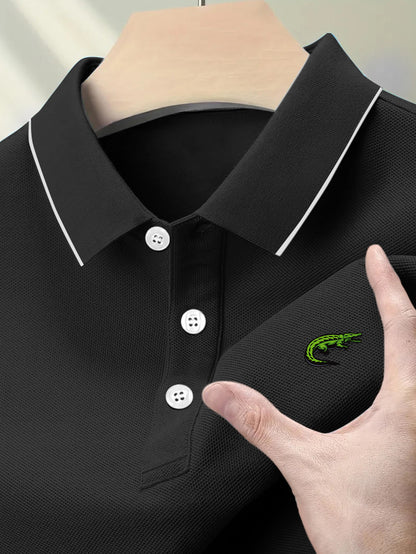 Eric - Polo Shirt with Crocodile Print for Men