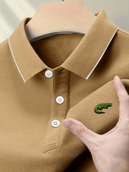 Eric - Polo Shirt with Crocodile Print for Men