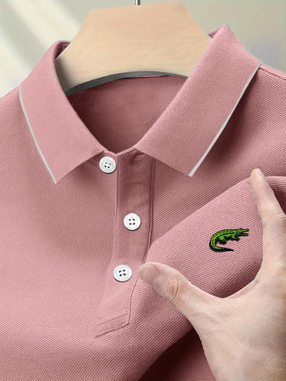 Eric - Polo Shirt with Crocodile Print for Men