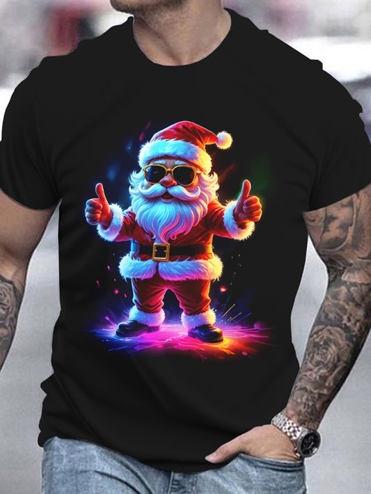 Daniel – Men's 3D Print Casual T-Shirt with Christmas Pattern