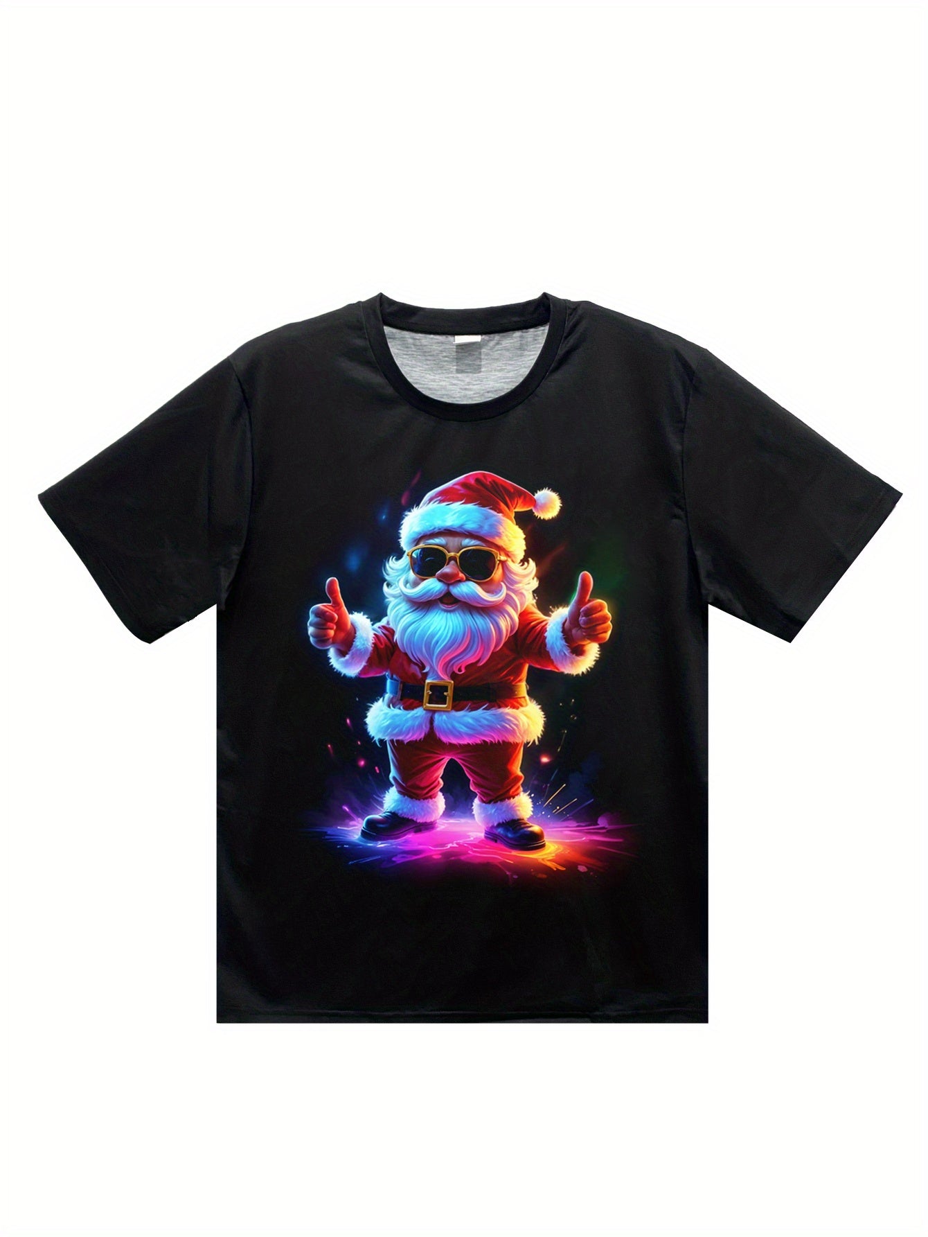 Daniel – Men's 3D Print Casual T-Shirt with Christmas Pattern