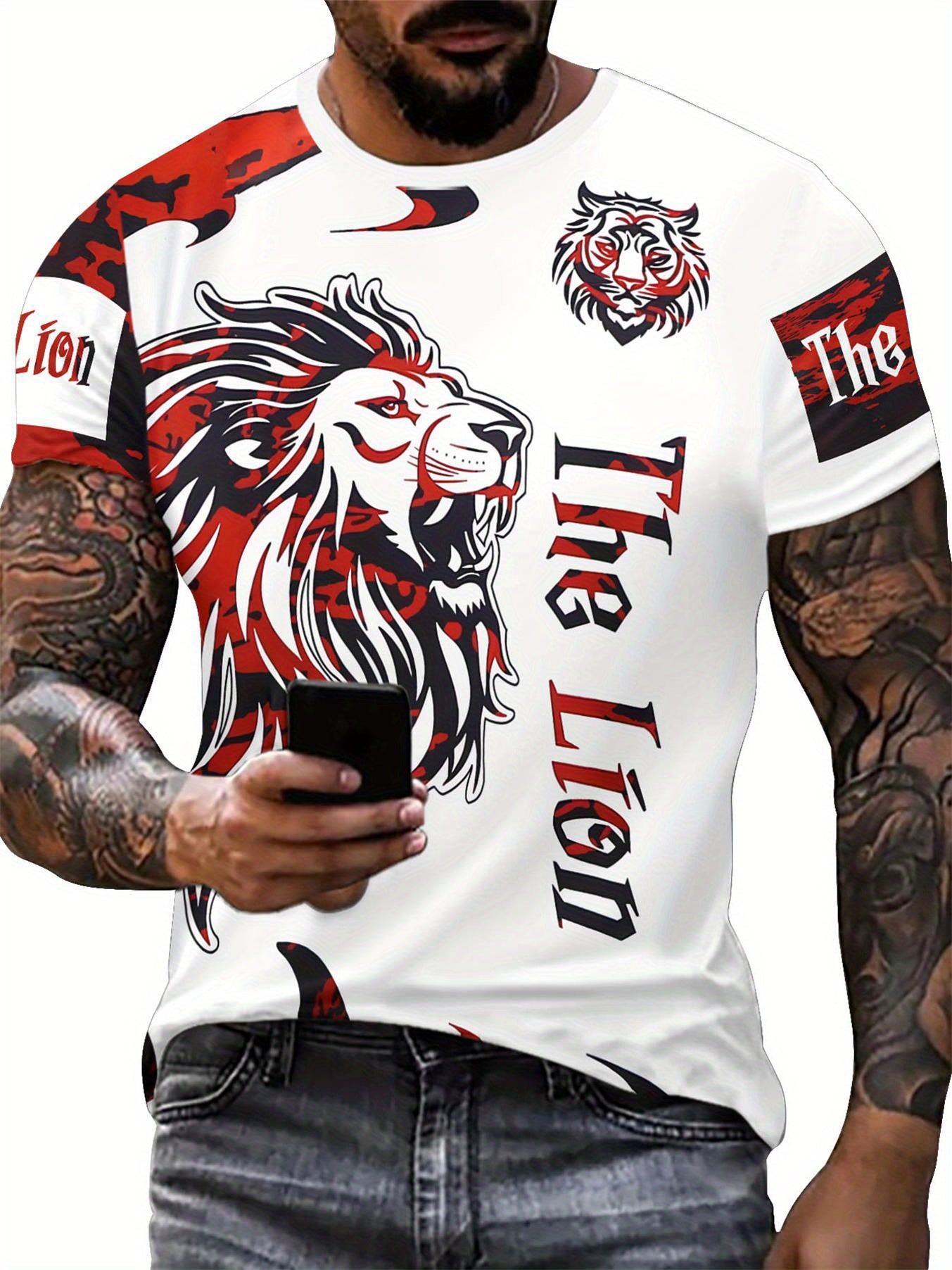 Sam – Digital Print Casual Short-sleeved T-shirt