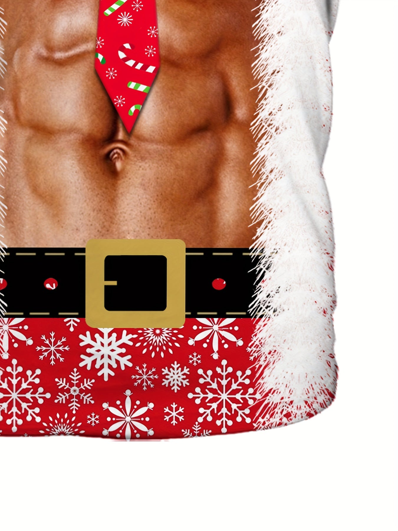 Mason - Casual T-Shirt with 3D Christmas Santa Claus Muscle Print for Men