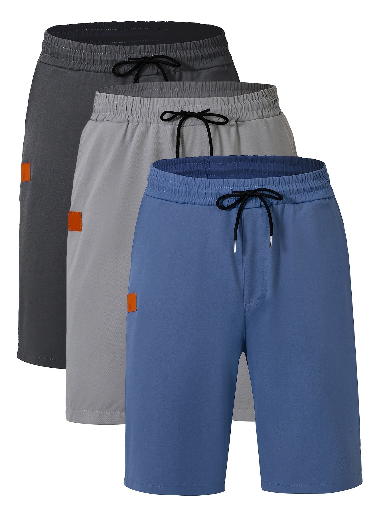 Willian - 3 Pieces Sports Drawstring Shorts Set for Men