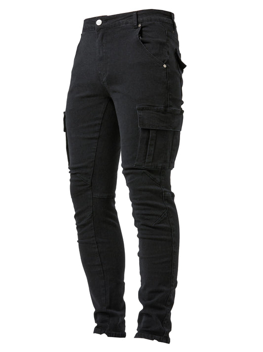 Dewayne - Casual Denim Jeans with Multi Pocket and High Stretch for Men