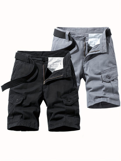 Jordan - 2 Pieces Cargo Shorts with Multi Pockets for Men