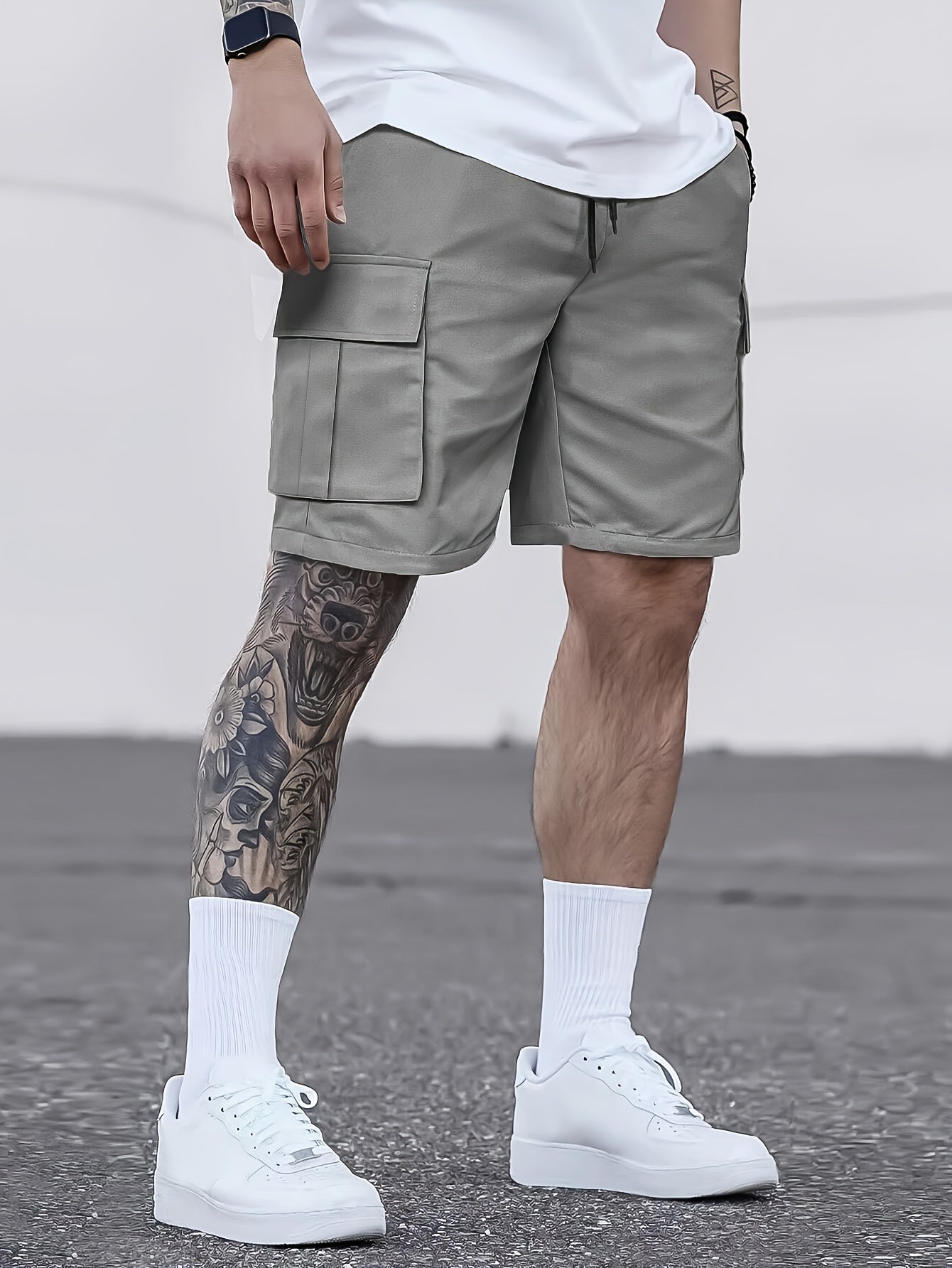 Millard - Cargo Shorts with Adjustable Drawstring for Men