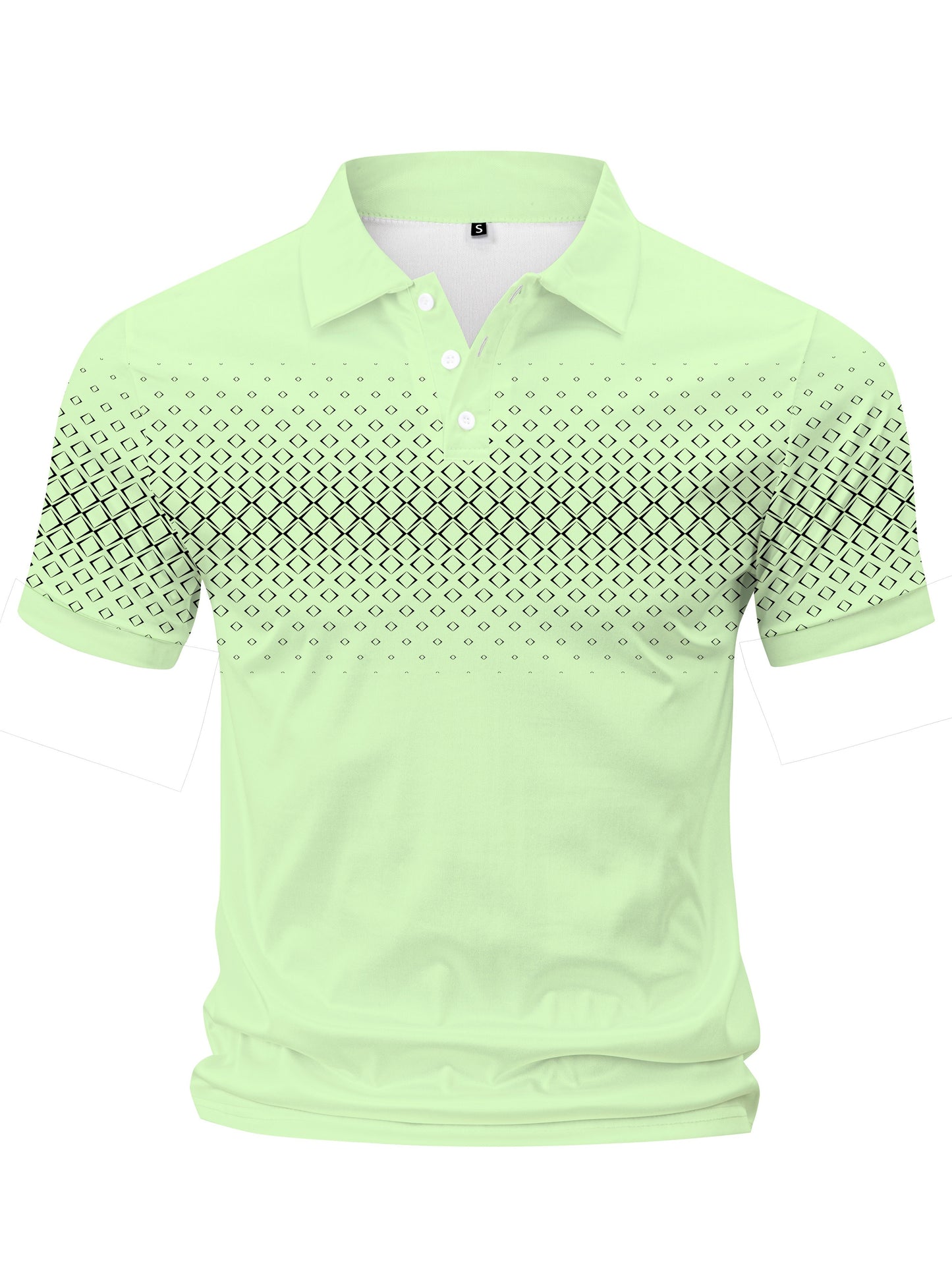 Hugo - Trendy Polo Shirt with Argyle Pattern Print for Men