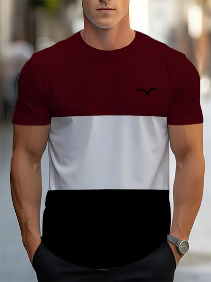 Derek – Men's Color Block Summer T-Shirt