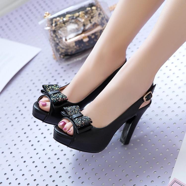 Joy – Women's High Heel Shoes with Bow