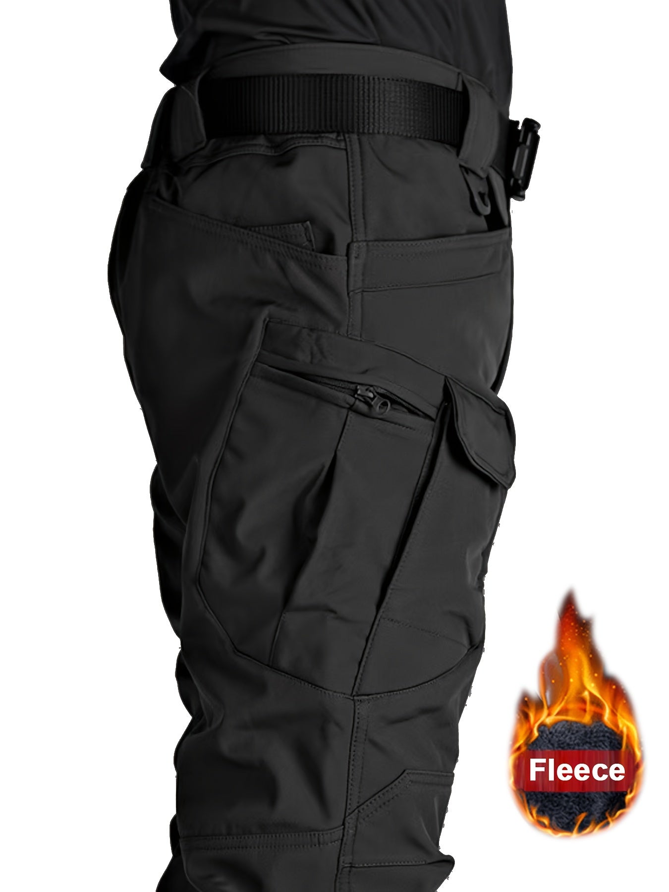 Jason - Fleece-Lined Tactical Pants with Multi Pockets for Men