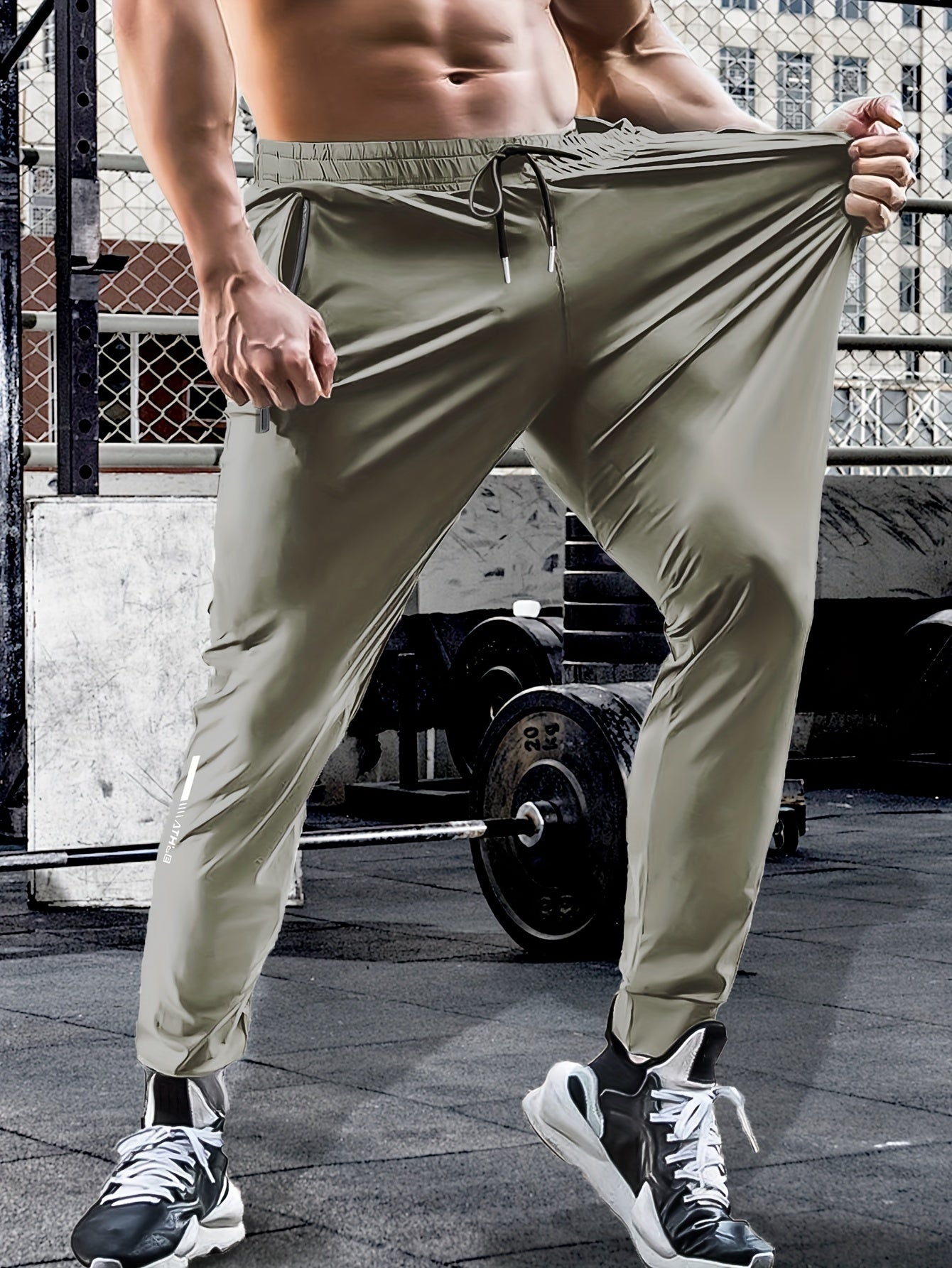 Hunter - Quick Dry High Stretch Sports Training Pants with Drawstring and Zipped Pockets for Men