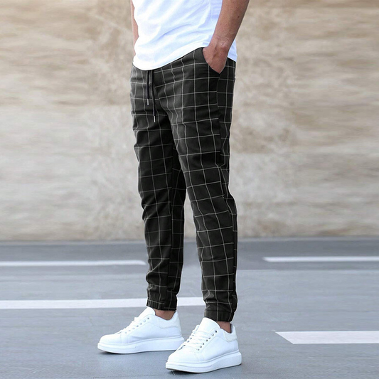 Aaron - Men's Checkered Pants