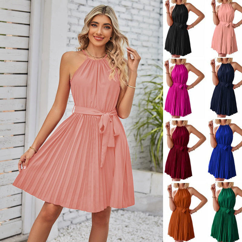 Claire – Strapless Pleated Sundress