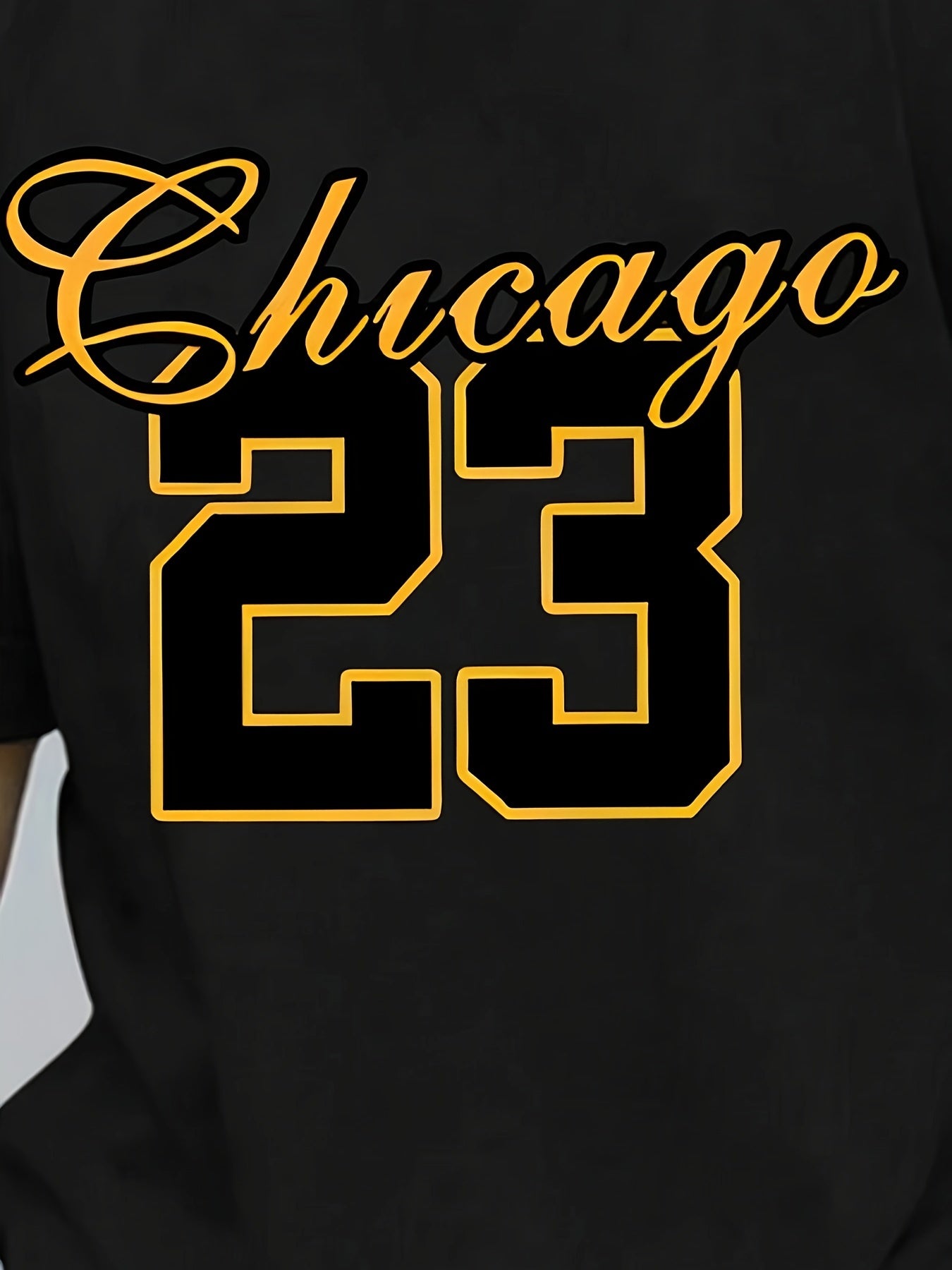 Frederick - Casual Outfit Set with Chicago 23 Graphic Print T-Shirt and Matching Shorts for Men