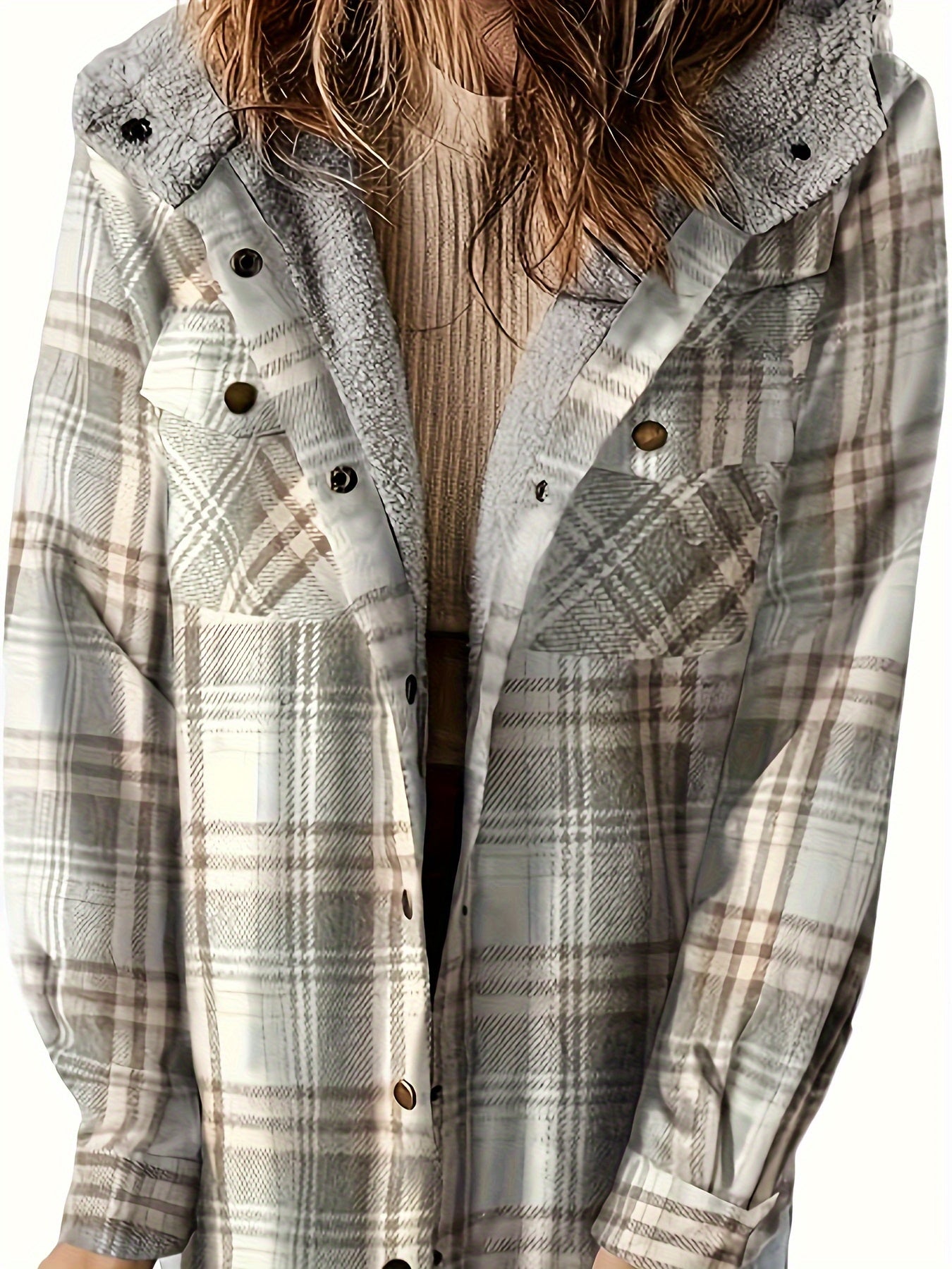 Dawn – Plaid Hooded Jacket for Women