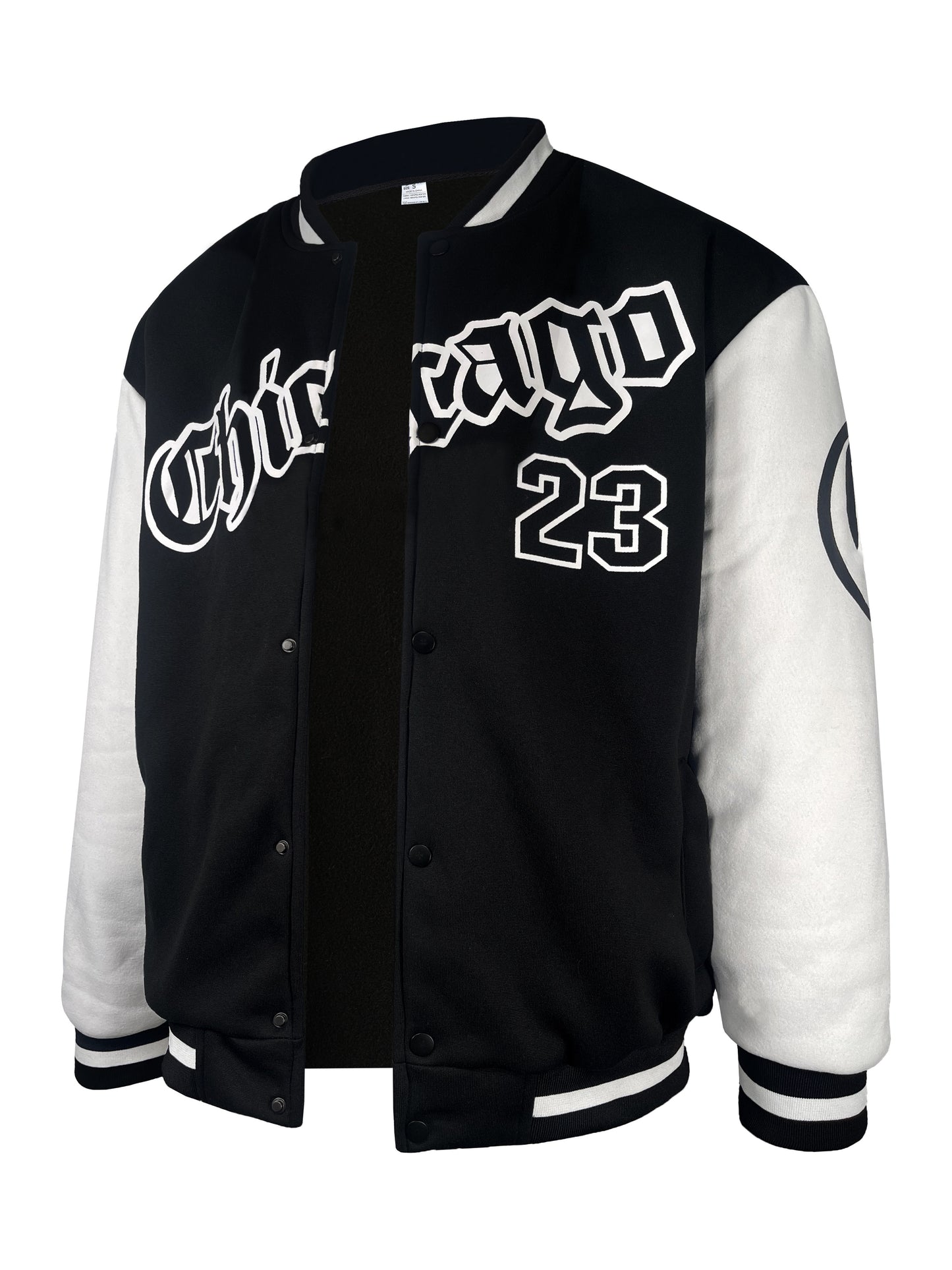 Liam – Men's Casual Varsity Jacket with Letter Print