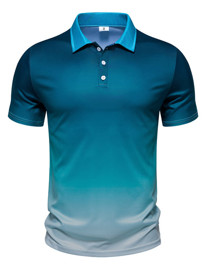 Stanley - Casual Polo Shirt with Gradient Color for Men