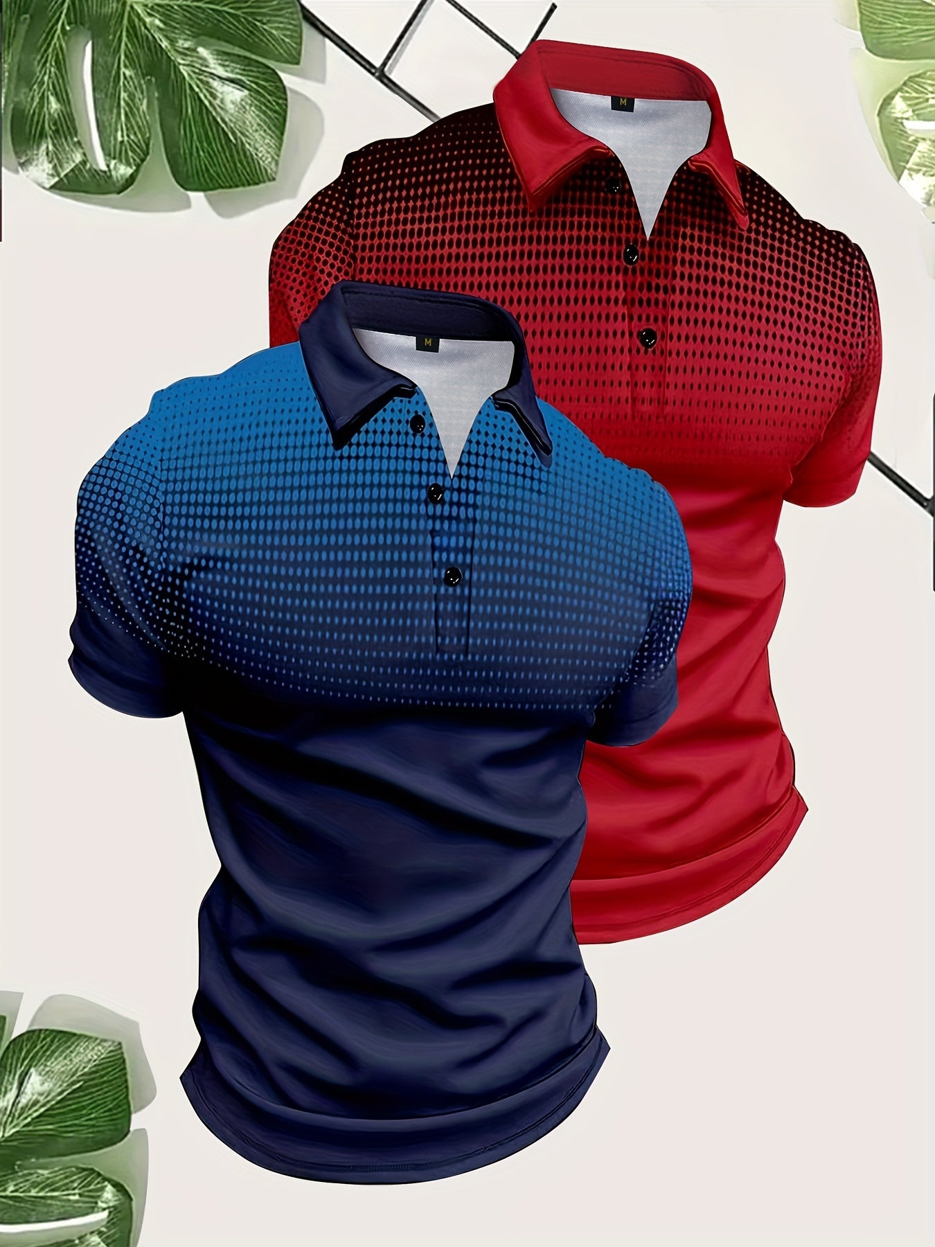 Ron – Men's Gradient Pattern Golf Shirts