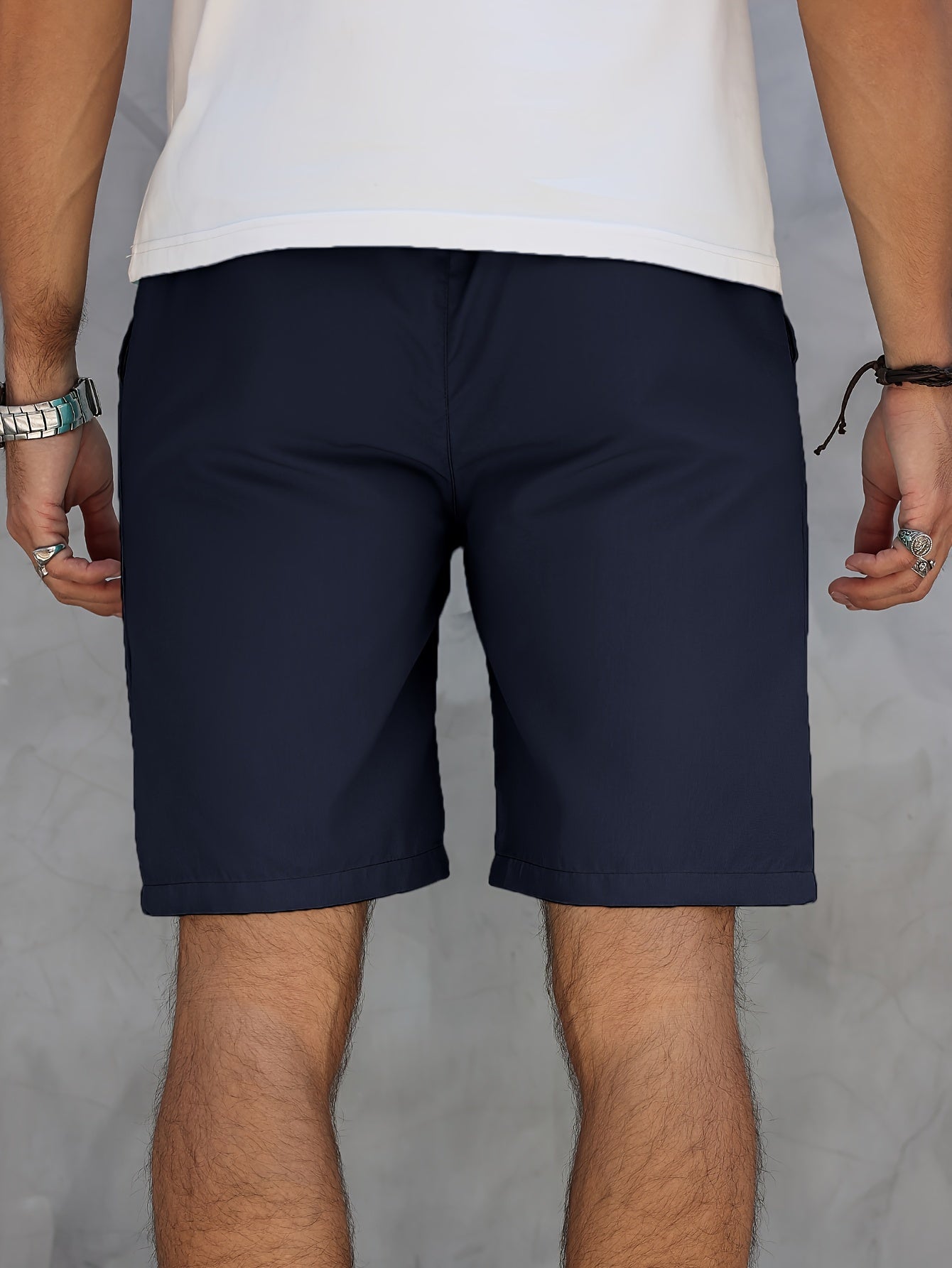 William - Sports Shorts with Drawstring and Knee-Length for Men