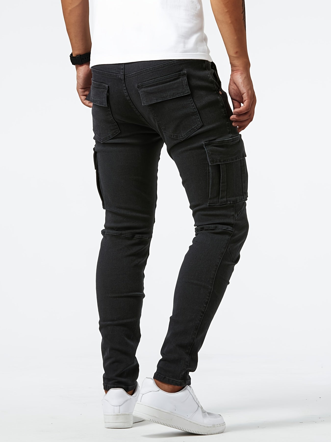 Dewayne - Casual Denim Jeans with Multi Pocket and High Stretch for Men