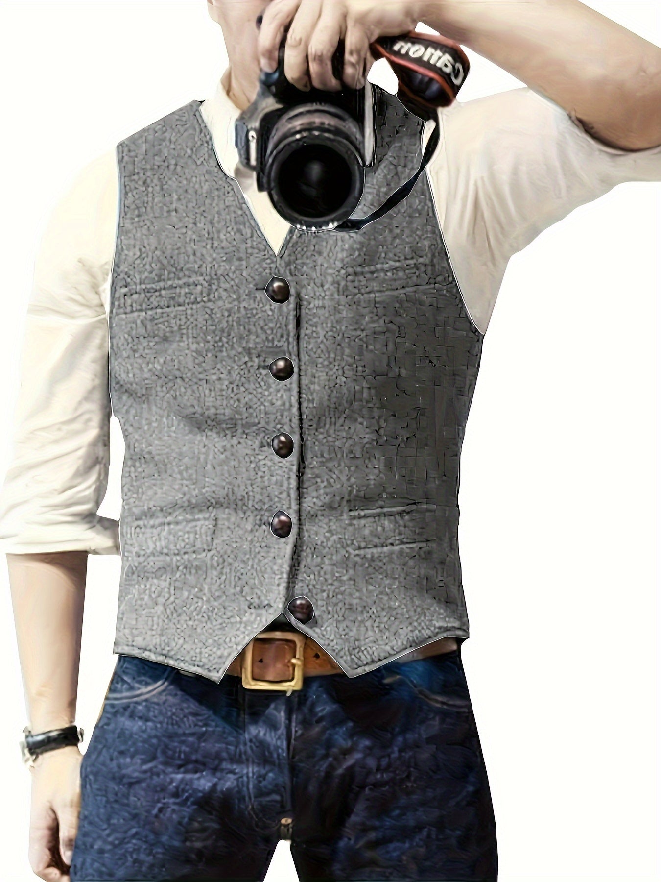 Benjamin - Sleeveless Suit Vest for Men