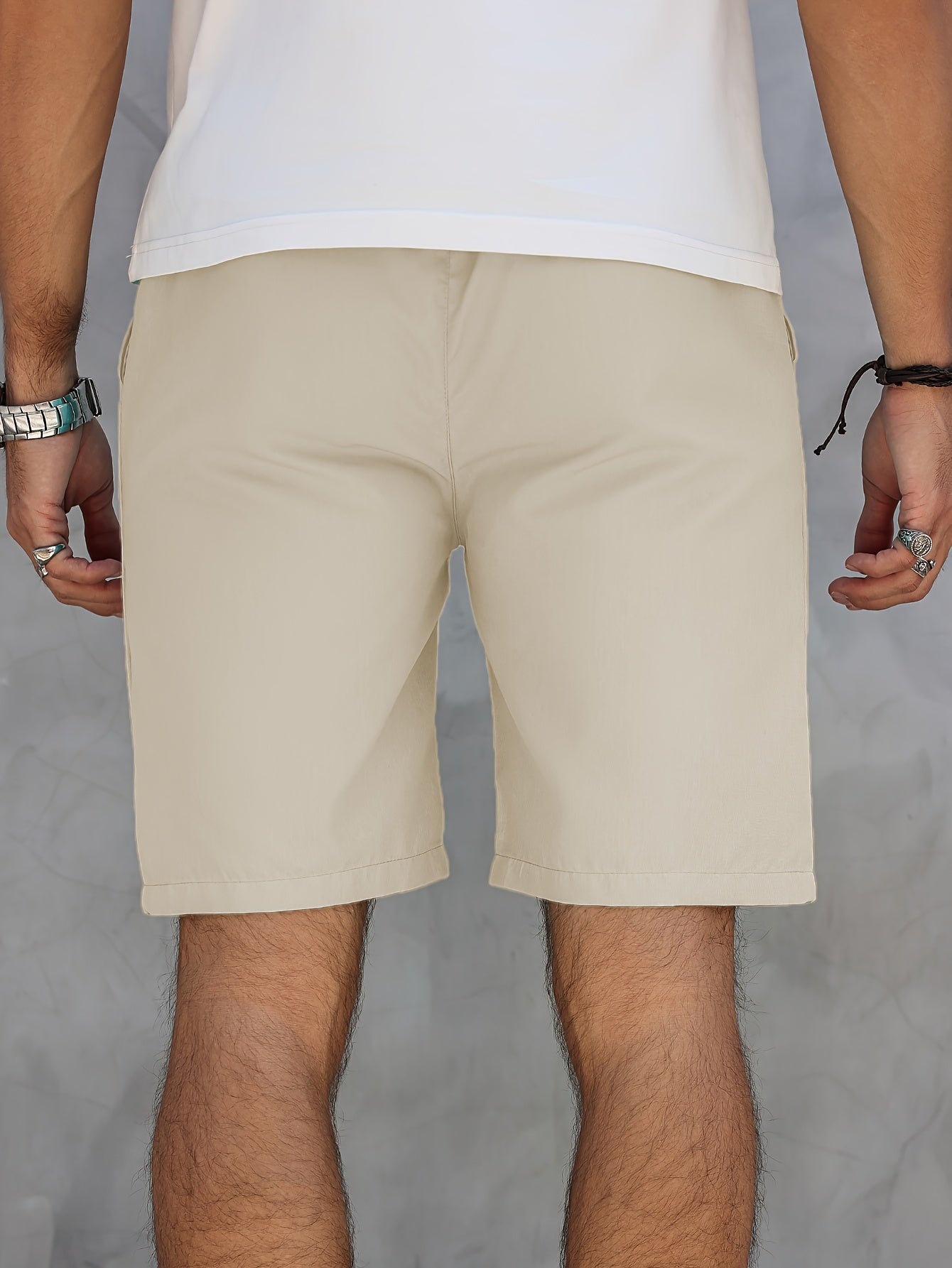 William - Sports Shorts with Drawstring and Knee-Length for Men