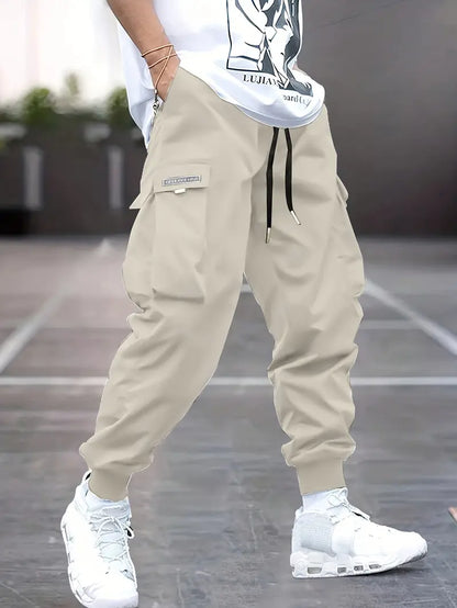 Timothy - 2pcs Stylish Cargo Pants Set with Multi-Pockets for Men