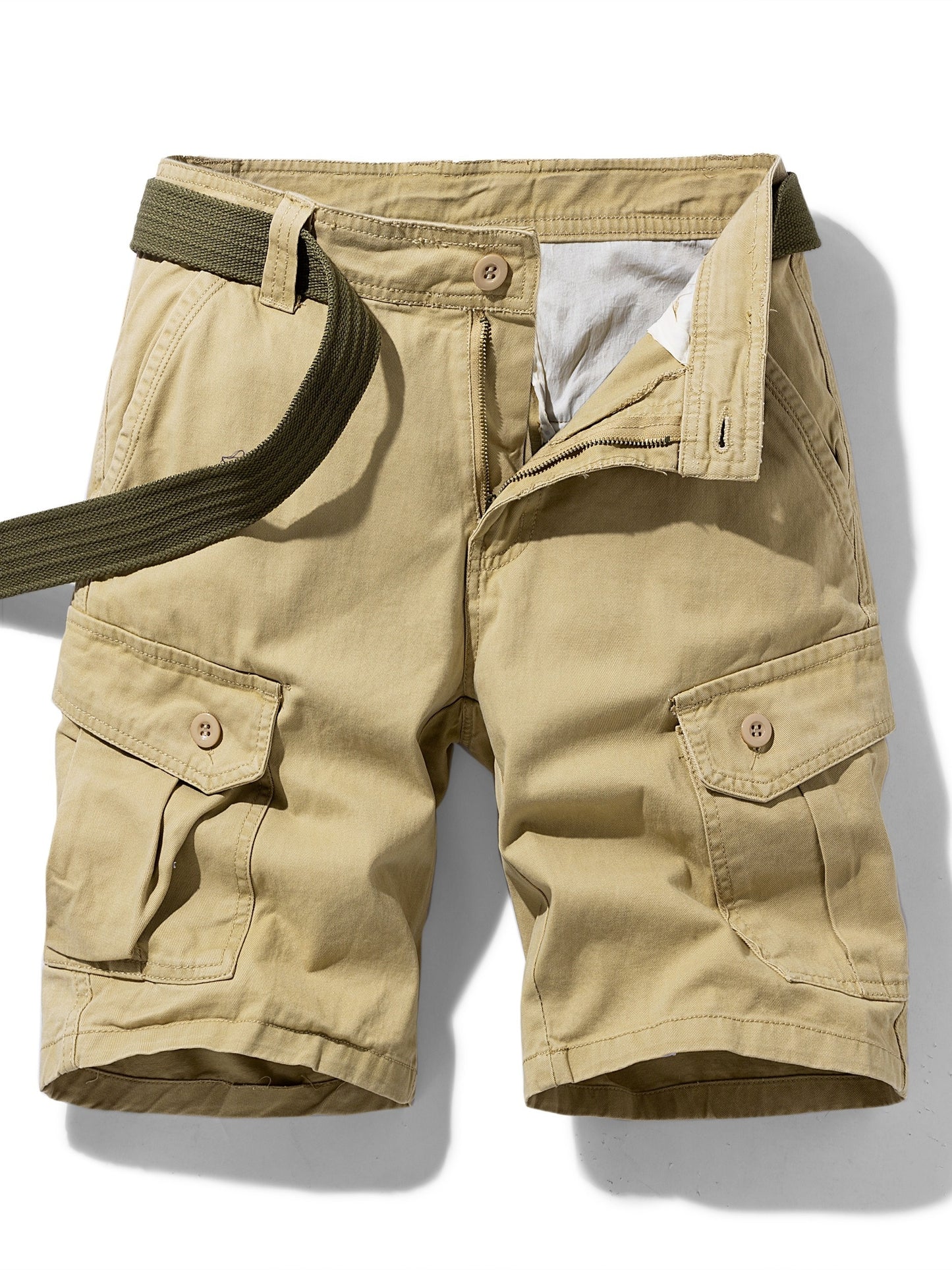 Ross – Men's Casual Cotton Shorts with Multi Pockets