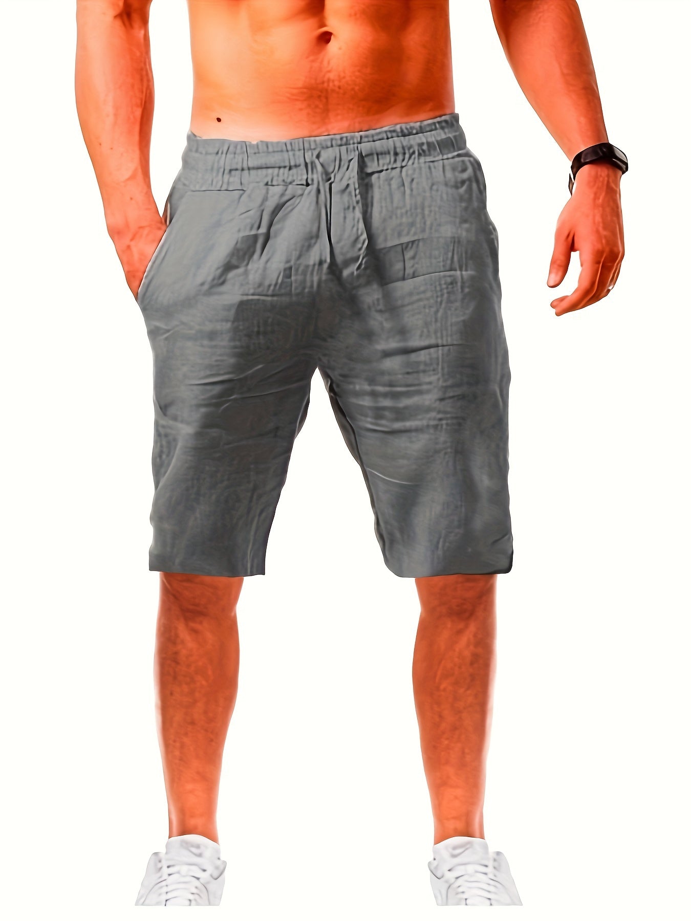 Sam – Men's Casual Breathable Shorts with Drawstring