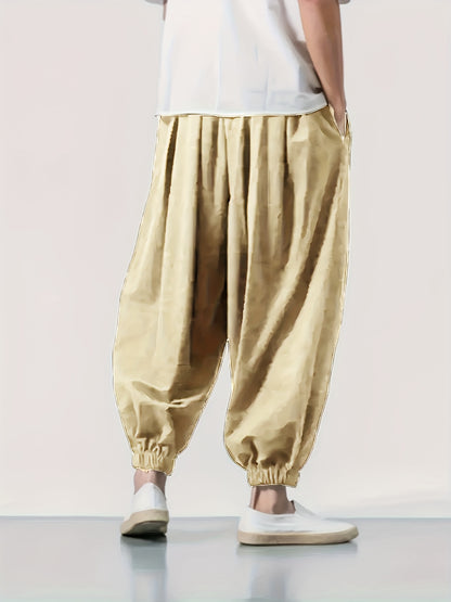 Paul – Solid Color Wide Leg Joggers