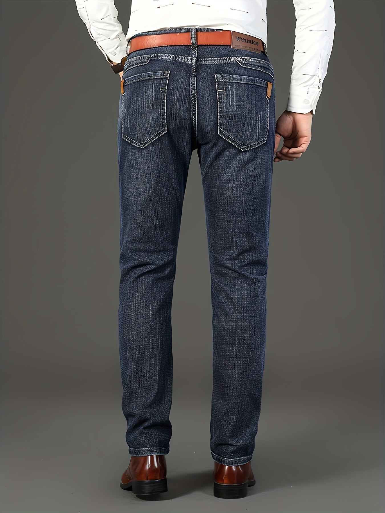 Johnson - Denim Jeans with Slightly Stretch and Straight Leg for Men