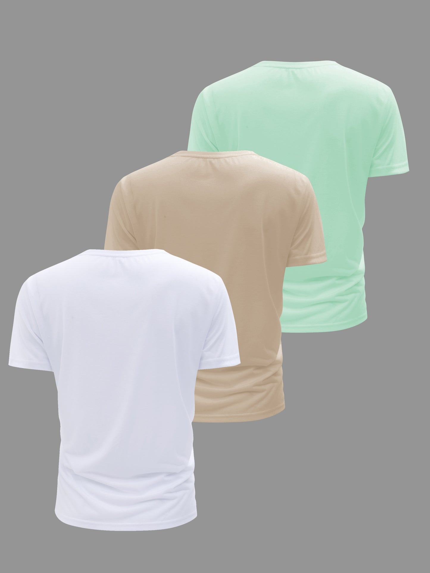 Lucas - 3pcs Casual Short Sleeve Crew Neck T-shirts for Men