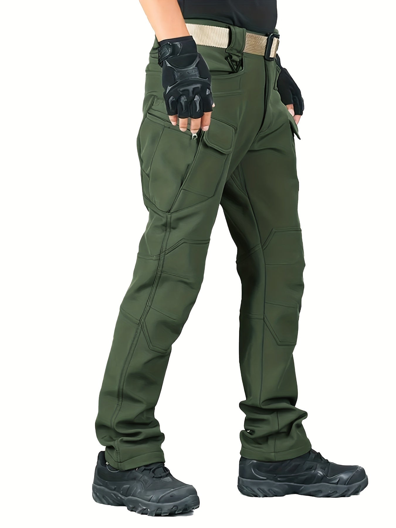 Jason - Fleece-Lined Tactical Pants with Multi Pockets for Men